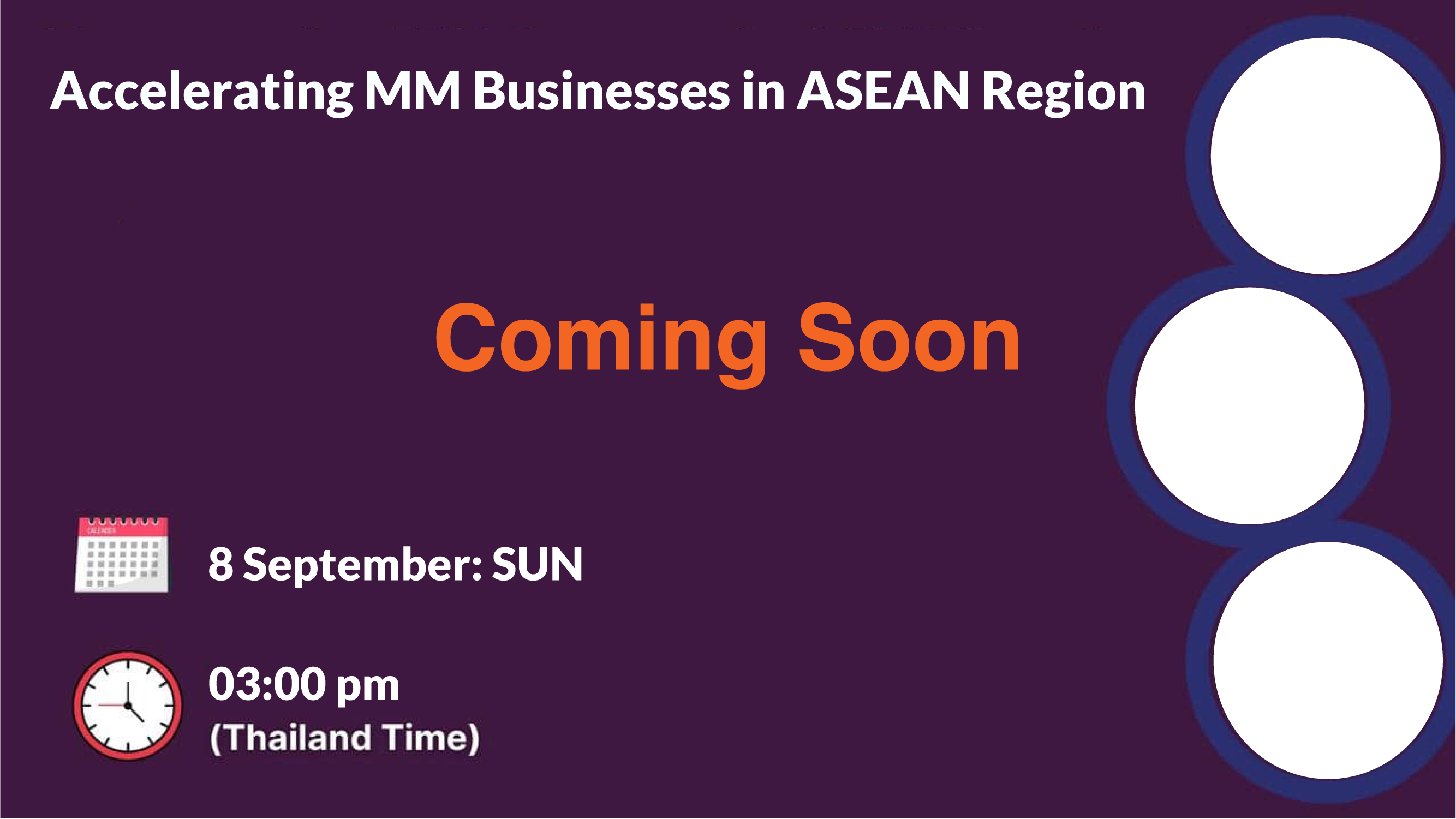 Accelerating MM Businesses in ASEAN Region